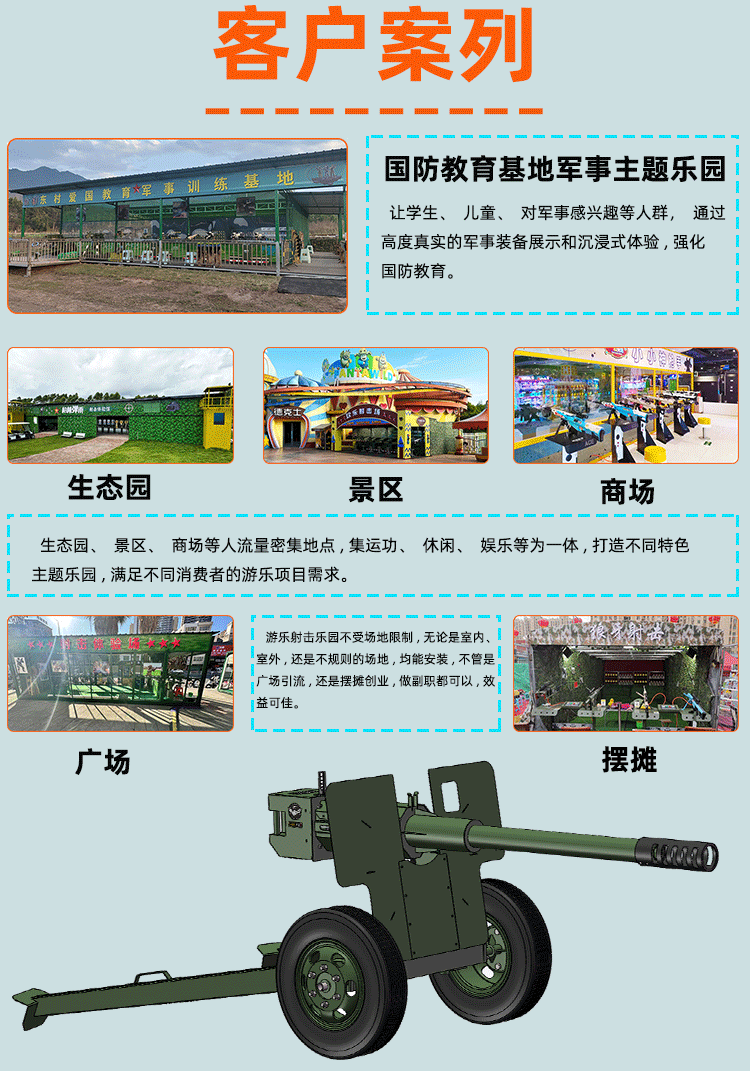 游乐气炮客户案列-智博游乐设备