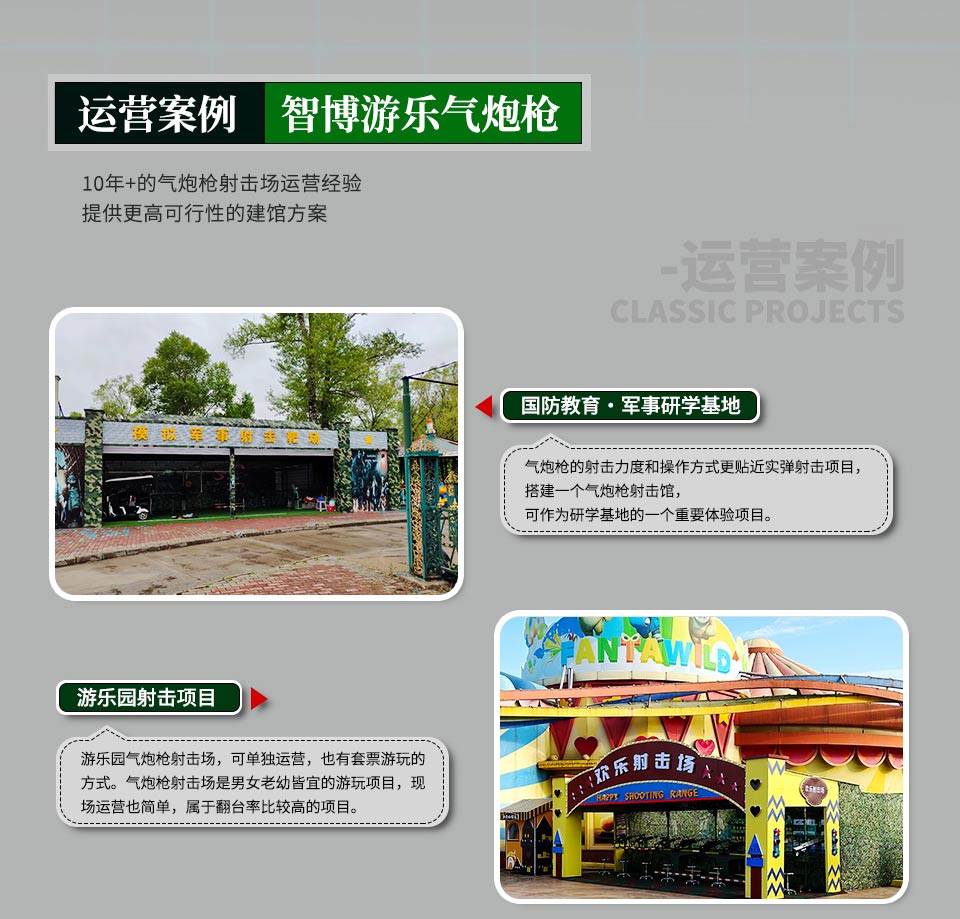 军事研学基地搭建射击馆好处-智博游乐气炮枪案例