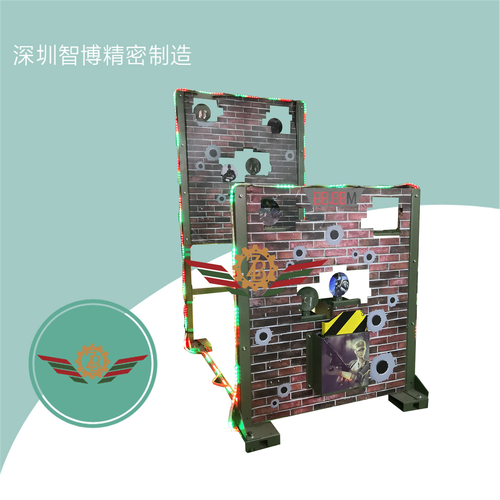 深圳市智博精密机械制造有限公司-声光电计分复位靶